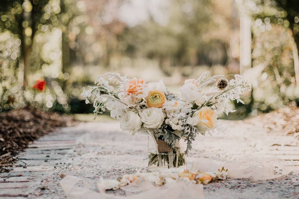 Rose garden pathway