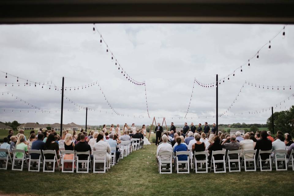 Outdoor spring ceremony