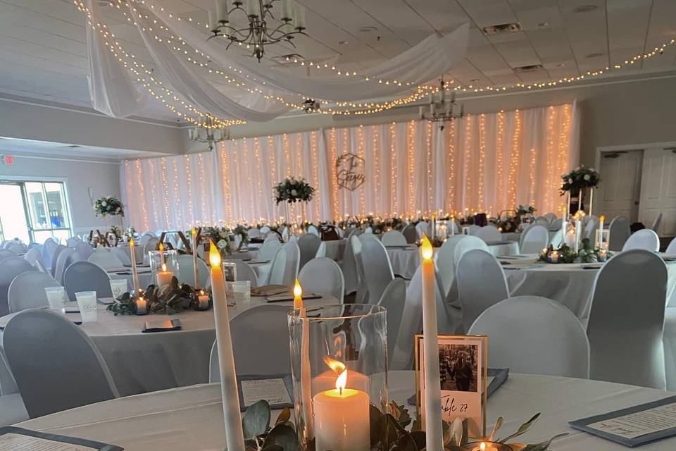 Candle lit reception