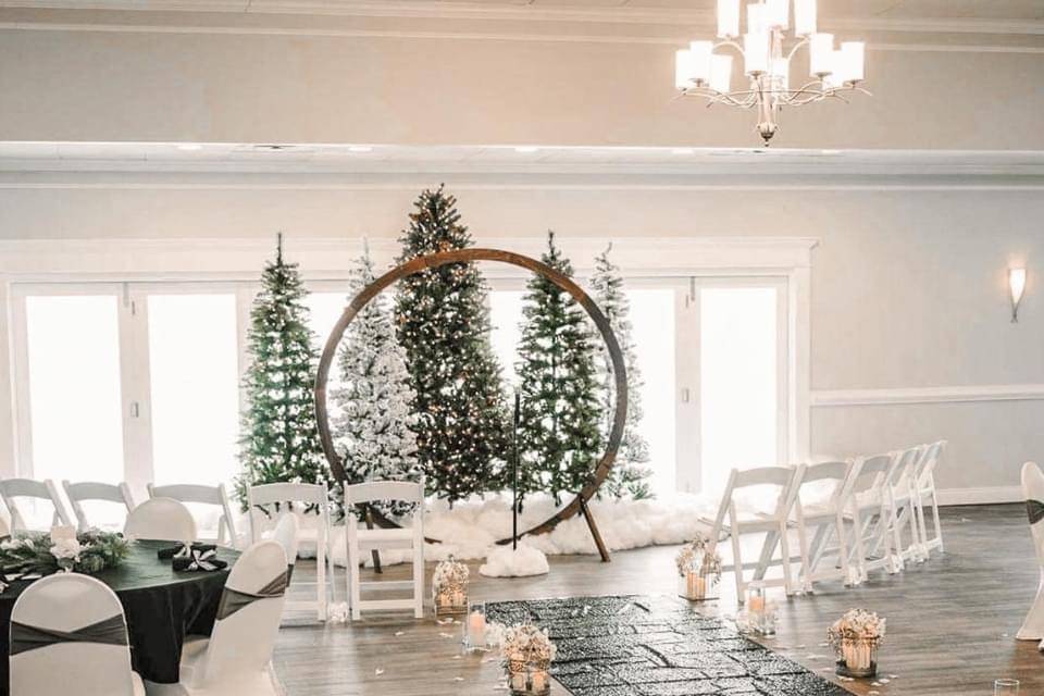 Winter indoor ceremony