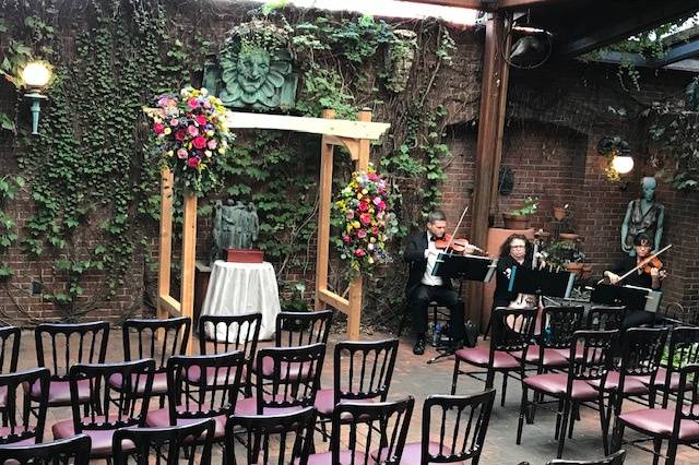 Patio Wedding Ceremony