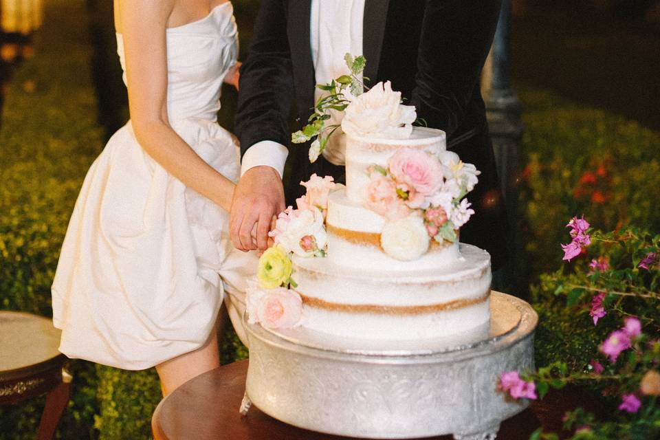 Cutting the cake