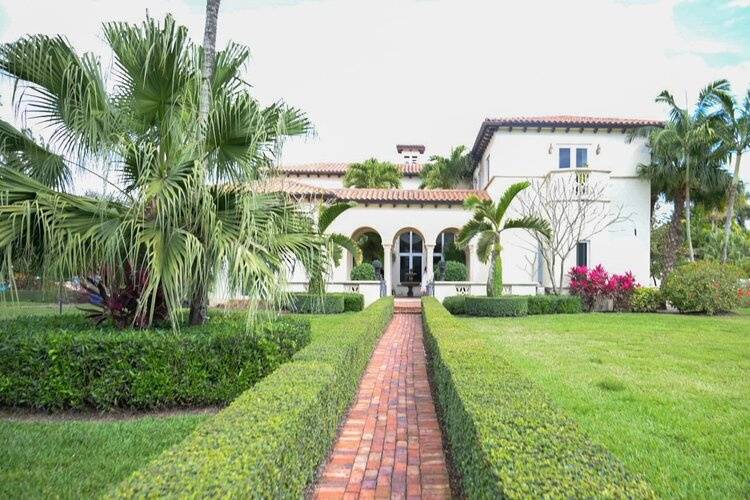 Mansion side entrance