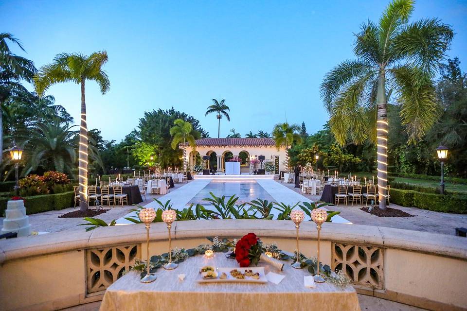 Sweetheart table view