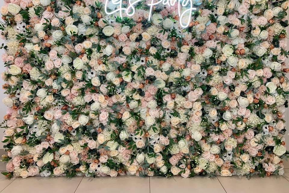 Boho Chic Flower Wall