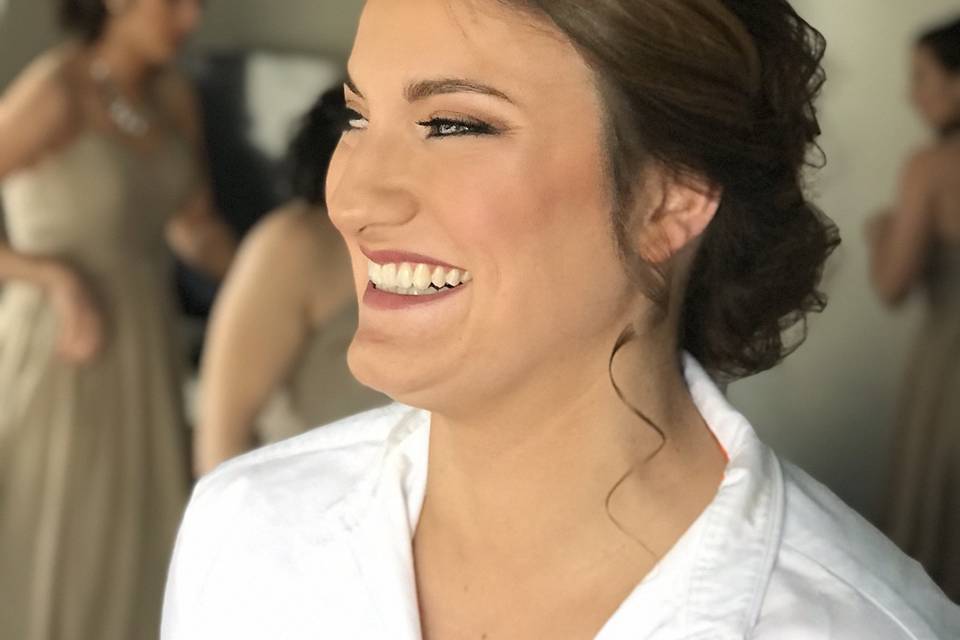 Happy bride