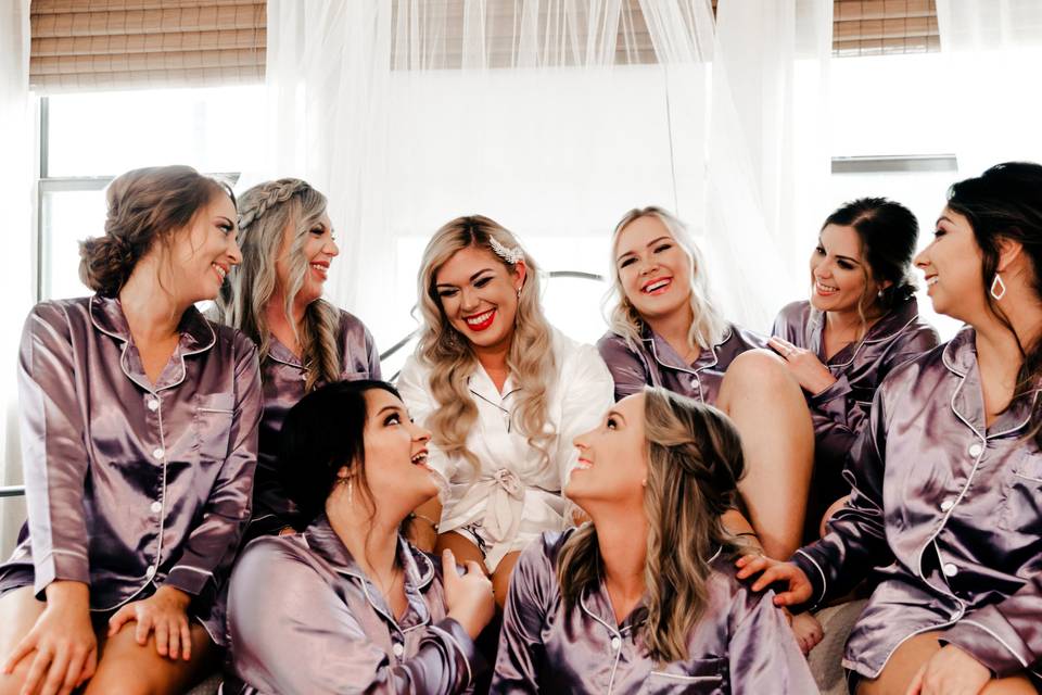Hair & Makeup for Bridal Party