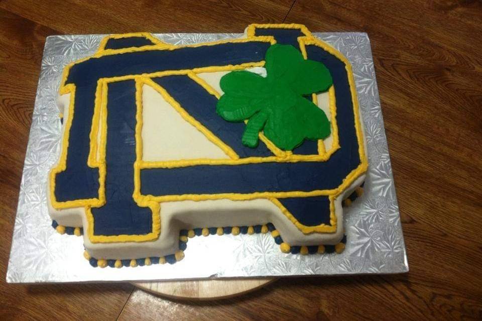 Notre Dame grooms cake
