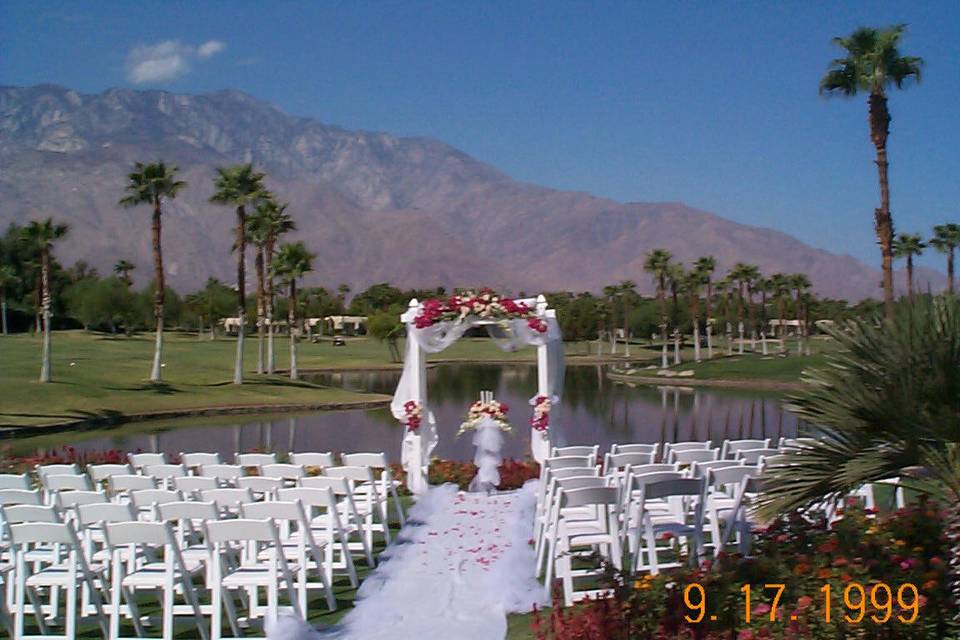 Wedding outdoor ceremony