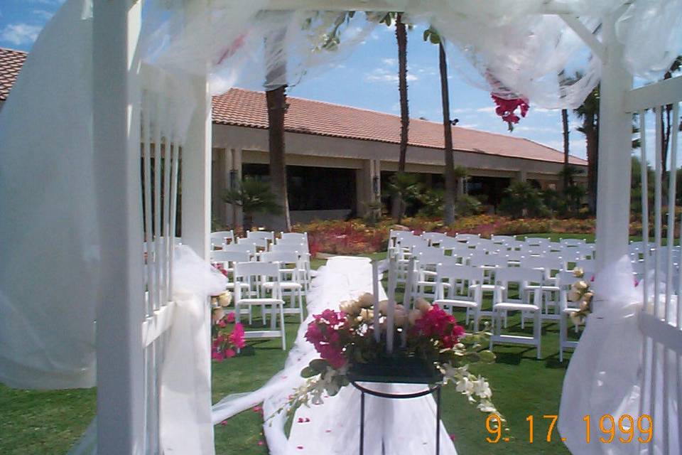 Wedding outdoor ceremony