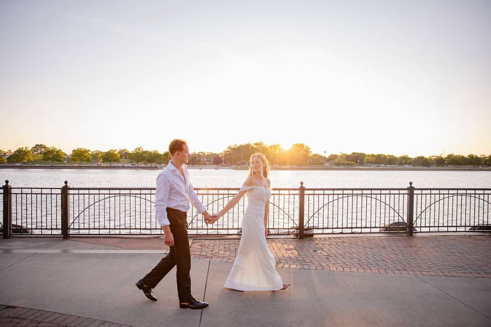 Riverwalk at Sunset