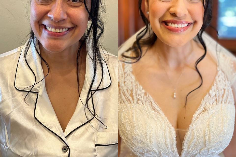 Airbrushed bride