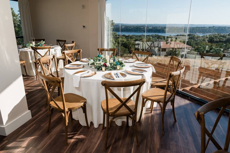 Lakefront reception hall