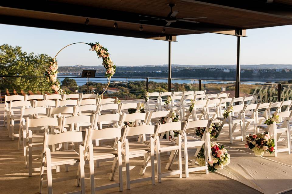 Terrace ceremony space