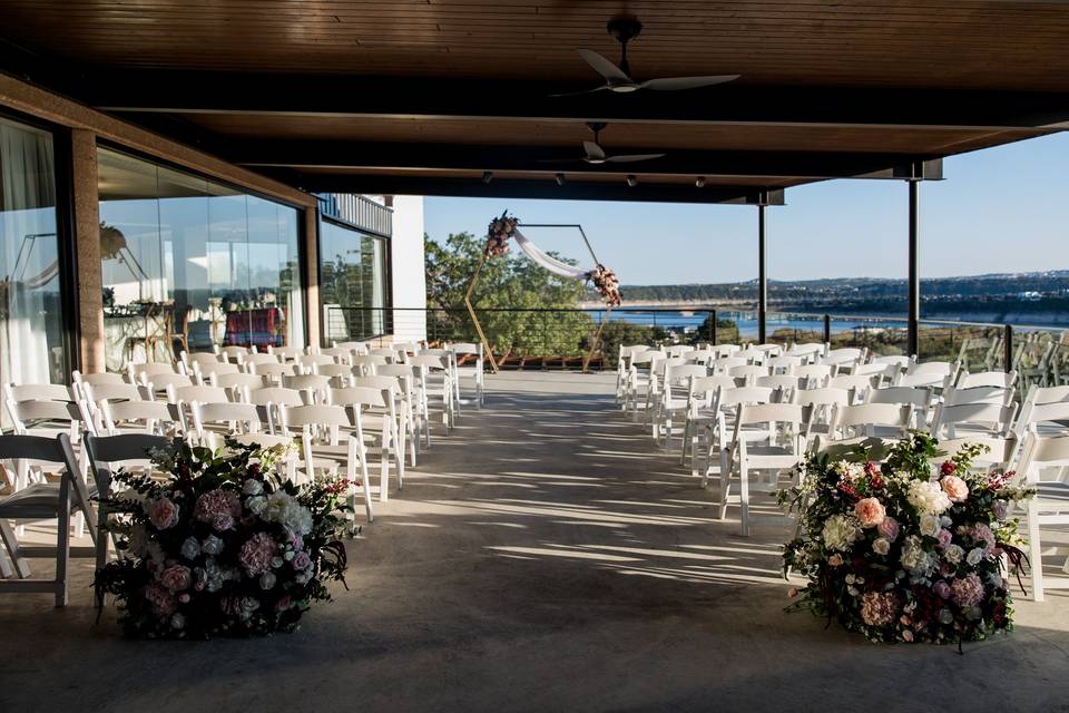 Terrace ceremony space