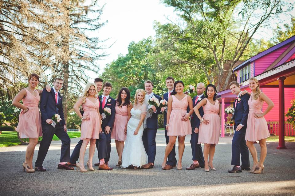 Canterbury Villiage and Kings Court CastleBridal Party