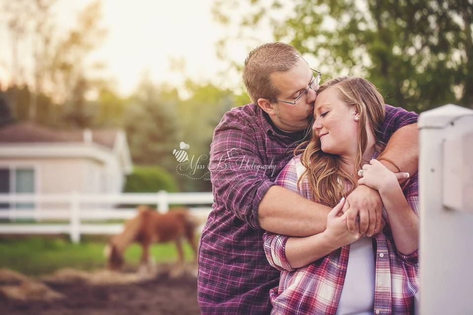 Rustic, Fall Engagement session at Lakeport, MI horse StableLakeport, MI Fall Engagement Session at a Horse Stable.