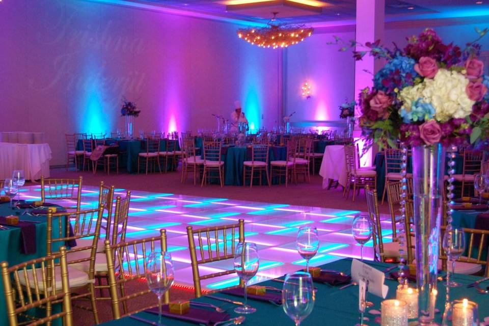 LED Dance Floor Reception