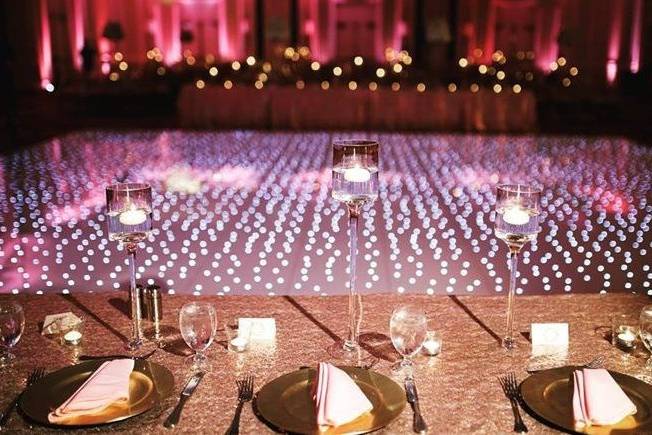 LED Dance Floor Reception