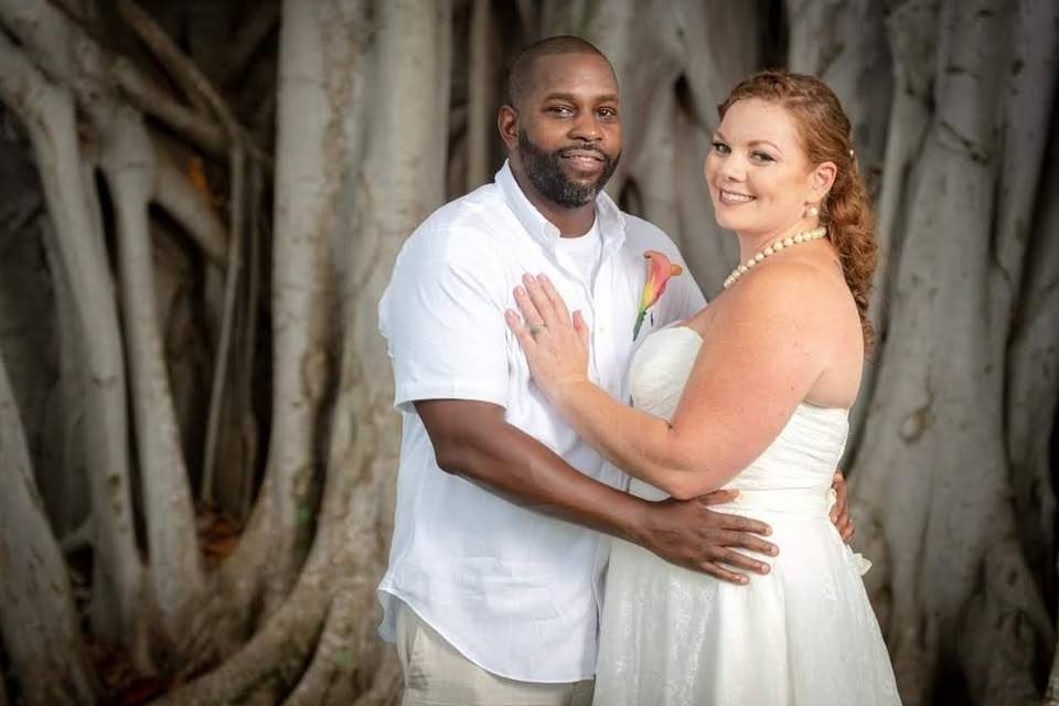 Couple on their special occasion