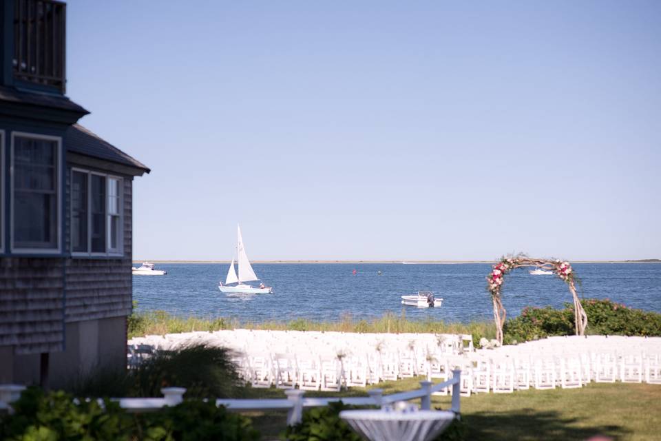 Wedding ceremony area