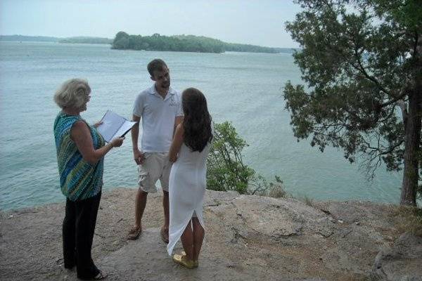 Wedding by the ocean