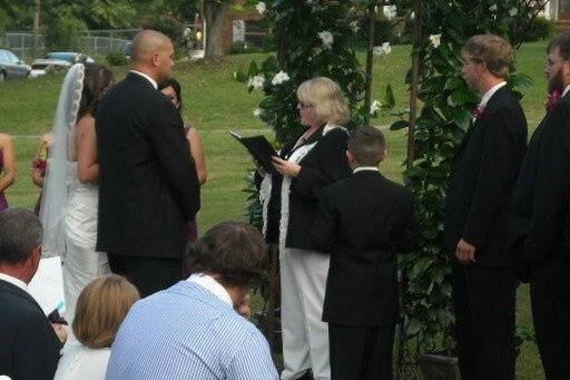 Officiant heading the ceremony