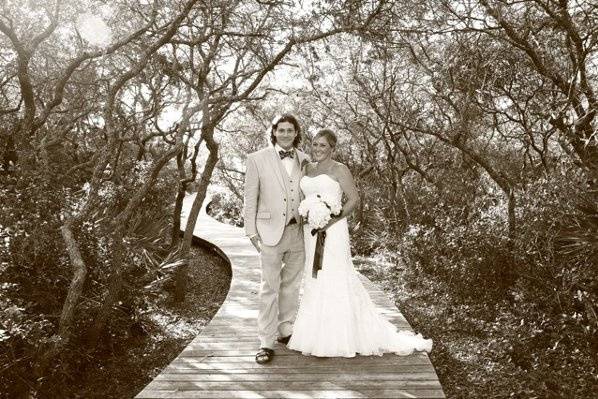 Wedding in sepia