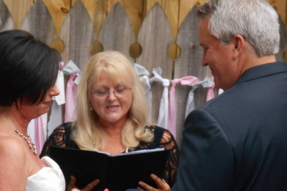 Officiant heading the ceremony