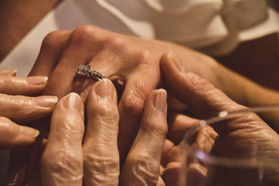 Loving her ring