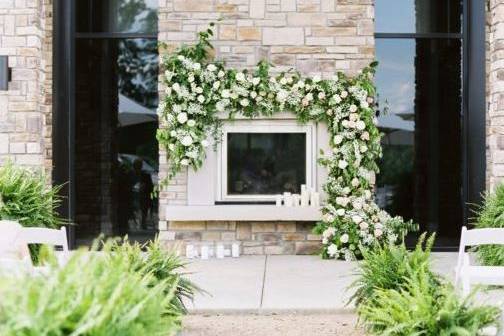 The fireplace