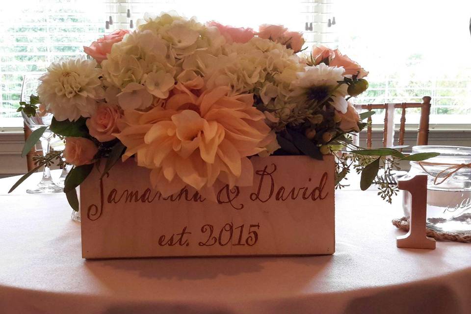 Table centerpiece bouquet