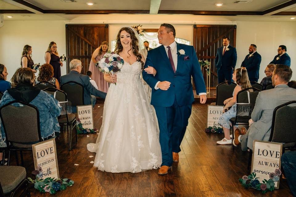 Wedding Ceremony in East Room