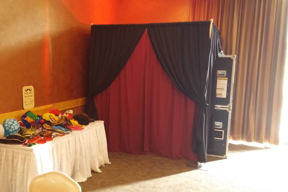 Pipe and Drape booth
