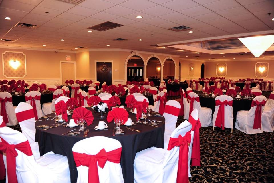Wedding reception area