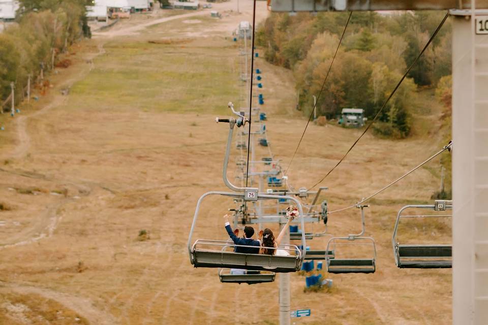 Scenic Chairlift Ride Down