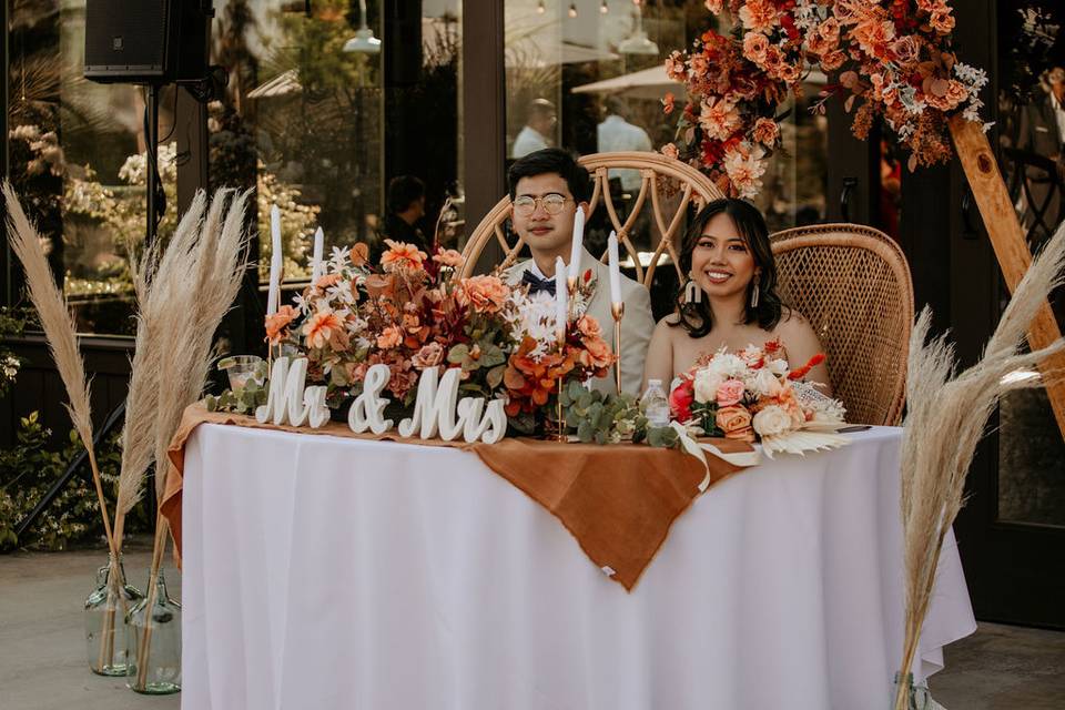 Boho Sweetheart Table