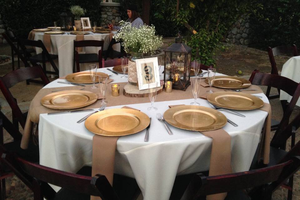 Rustic tablescape