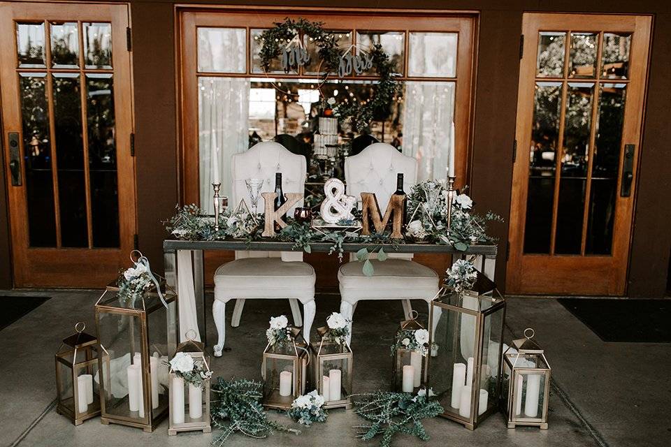 Outdoor Sweetheart Table