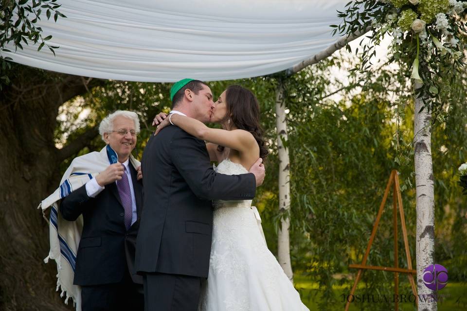 Wedding kiss