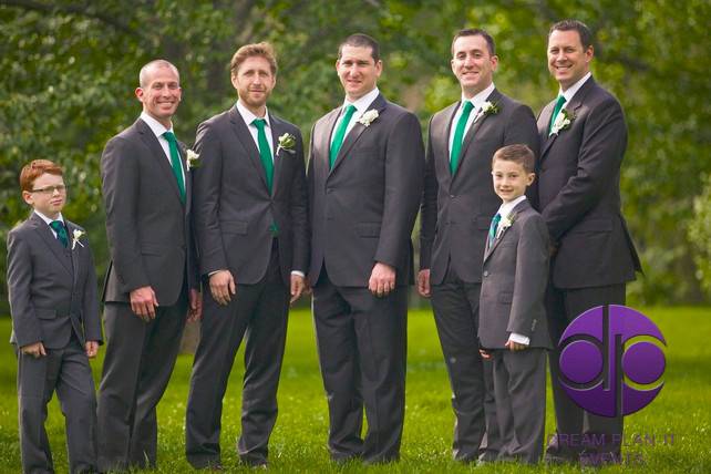 The groom with his groomsmen​