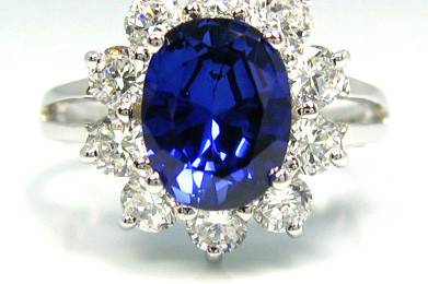 5A Quality Sapphire or Clear CZ Engagement Ring set in 9-18 karat gold!