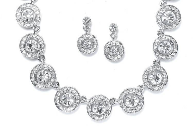 Beautiful Necklace & Earring Sets to wear on your special day, accented any gown, from simple to elaborate...we can find you what you are looking for!