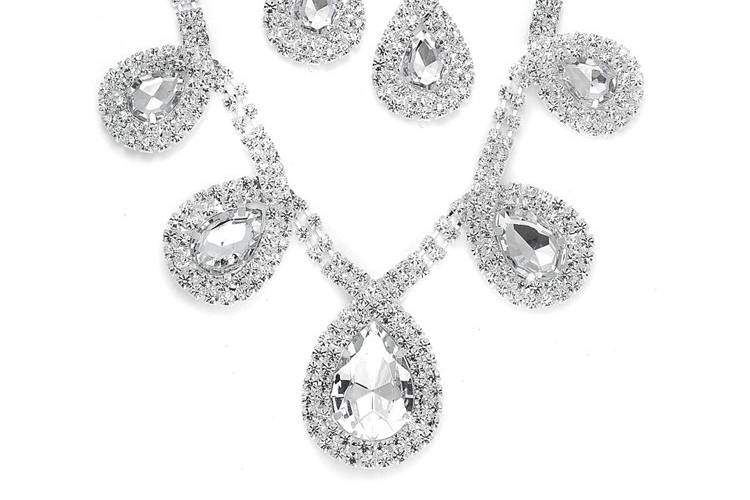 Beautiful Necklace & Earring Sets to wear on your special day, accented any gown, from simple to elaborate...we can find you what you are looking for!