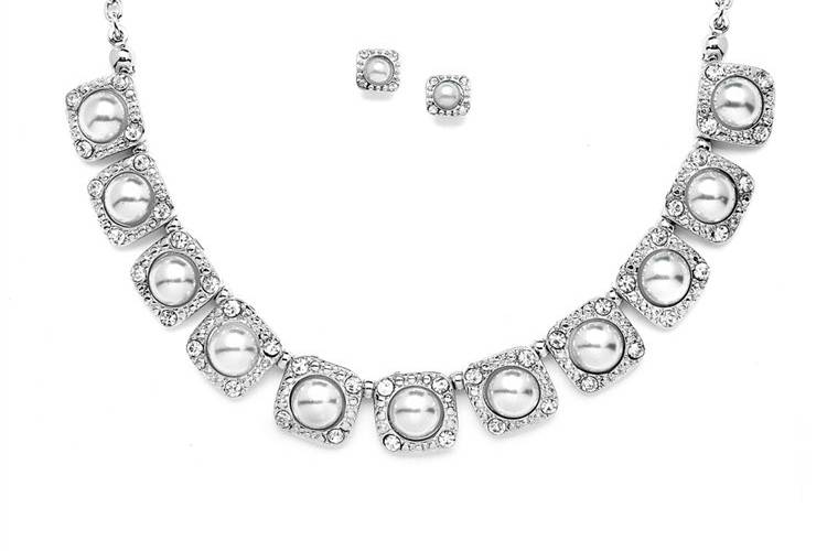 Beautiful Necklace & Earring Sets to wear on your special day, accented any gown, from simple to elaborate...we can find you what you are looking for!