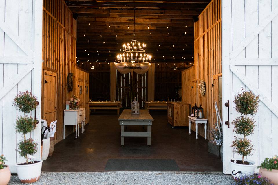 Barn Interior View