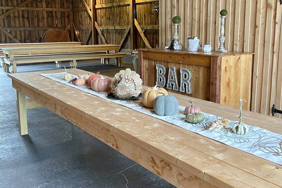Food Table & Bar