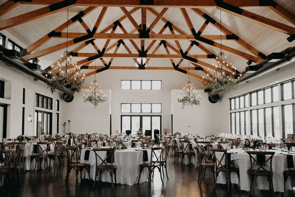 Room Shot Chandelier Greens