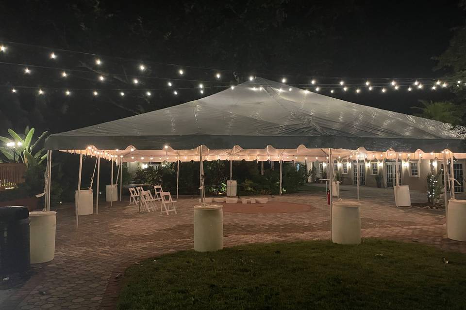 Tented courtyard