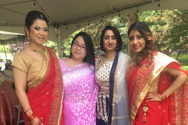 Happy wedding party